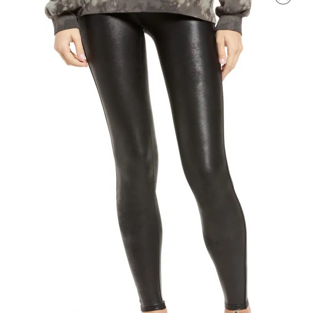 SPANX Faux Leather Leggings
